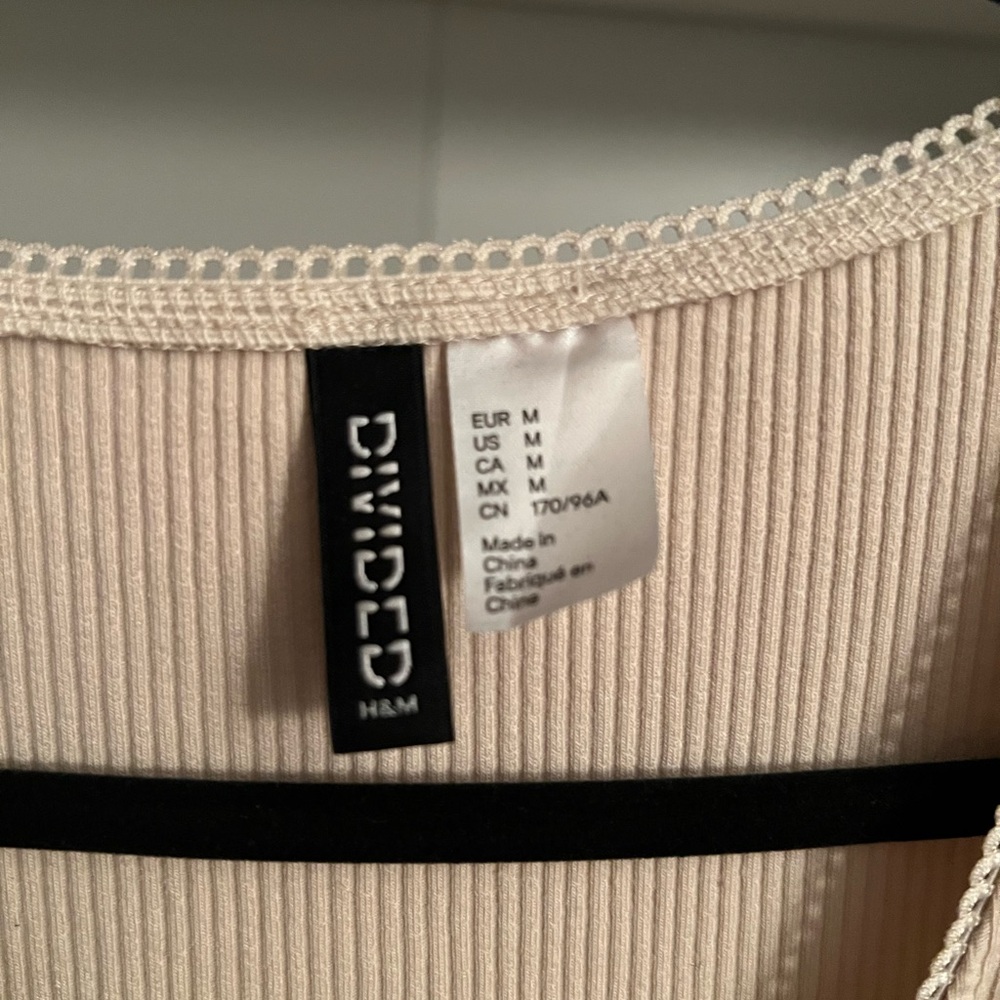 Beige Ribbed H&M dress - Picture 2 of 4